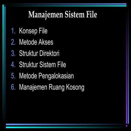manajemen sistem file