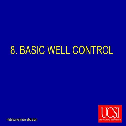 Basic Well Control