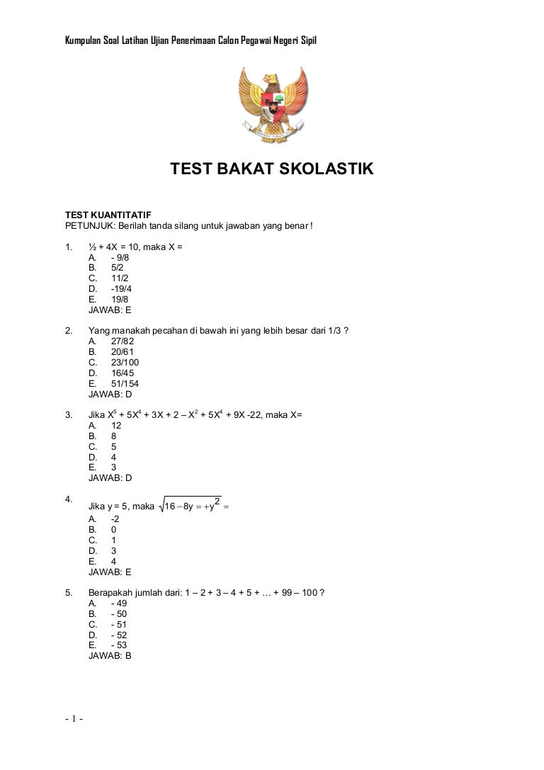 8 Tes Bakat Skolastik