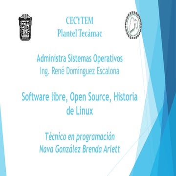 8.Software libre, Open Source, historia de Linux.