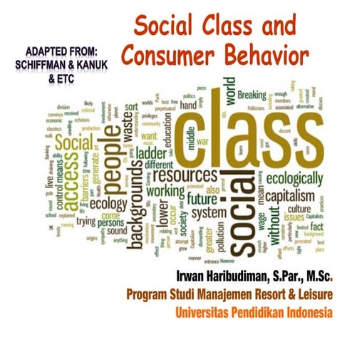 8. Perilaku Wisatawan - Social Class & Consumer Behaviour