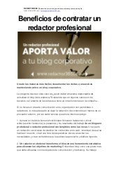 beneficios de contratar un redactor...