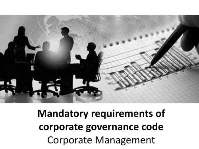 Mandatory requirements of corporate...