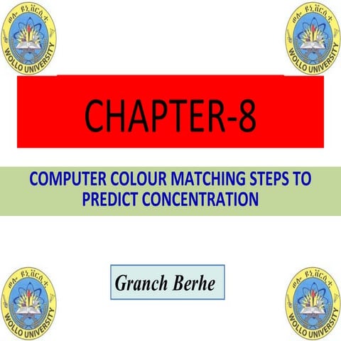 8. computer colour matching steps to predict concentration | PPT