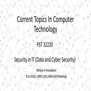 Security in IT (data and cyber secu...