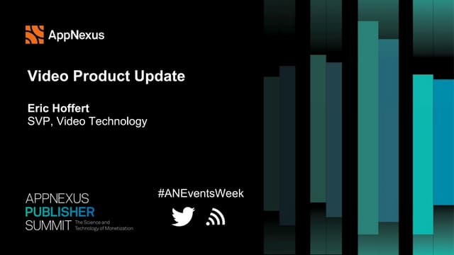 Video Product Update