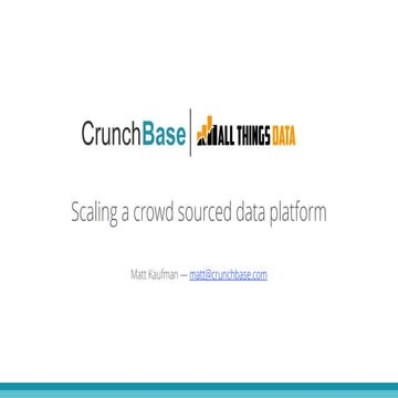 Matt Kaufman @ All Things DATA 2016