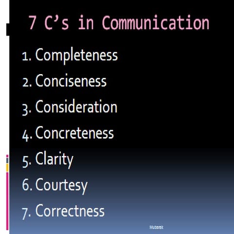 8. seven c's in communication