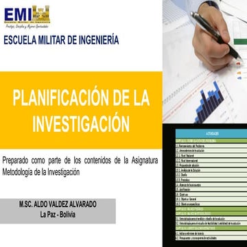 8. Planificación de la Investigación