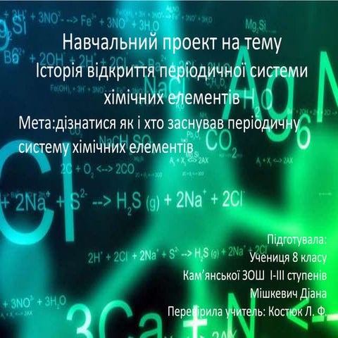 мішкевич діани 8 клас хімія