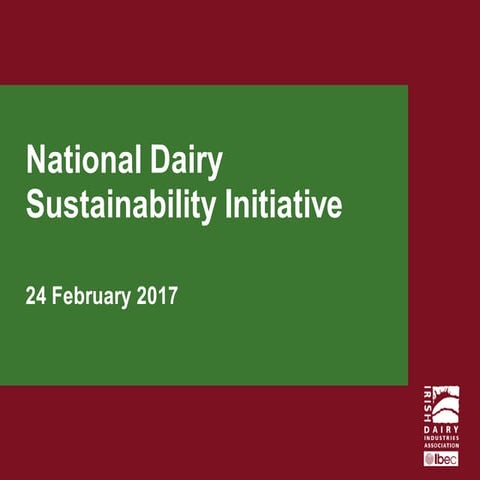 8. National Dairy Sustainability Initiative - Joe Crockett