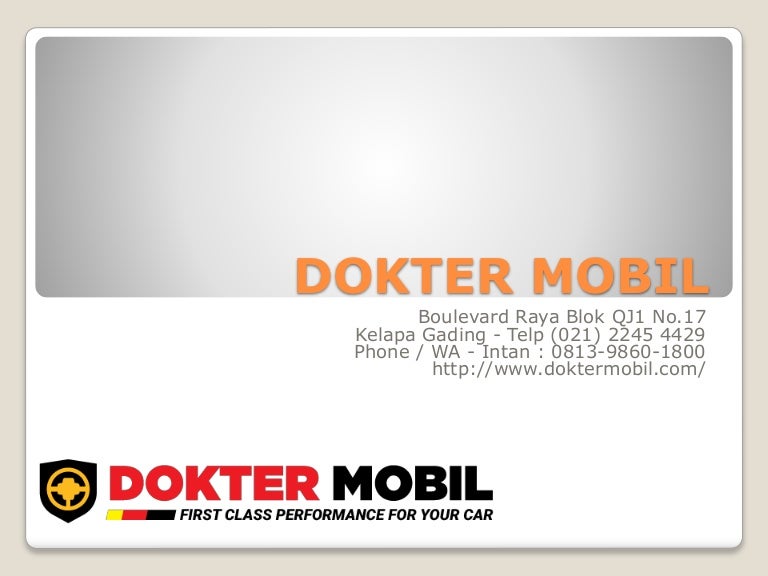 100% GARANSI UANG KEMBALI!! WA 0813-9860-1800, Dokter Mobil, Tujuan T…