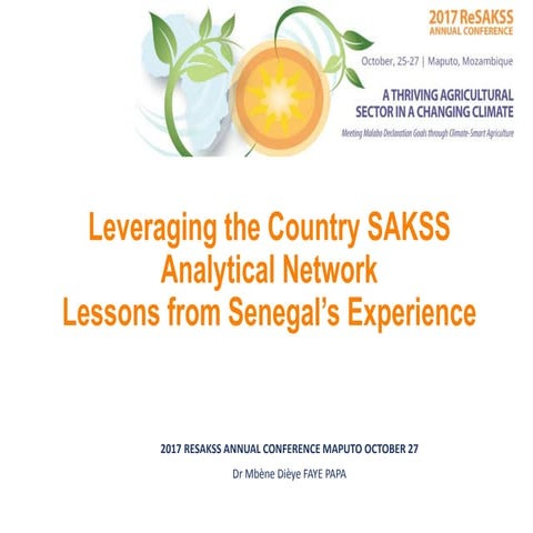 Leveraging the Country Strategic Analysis and Knowledge Support System (SAKSS...