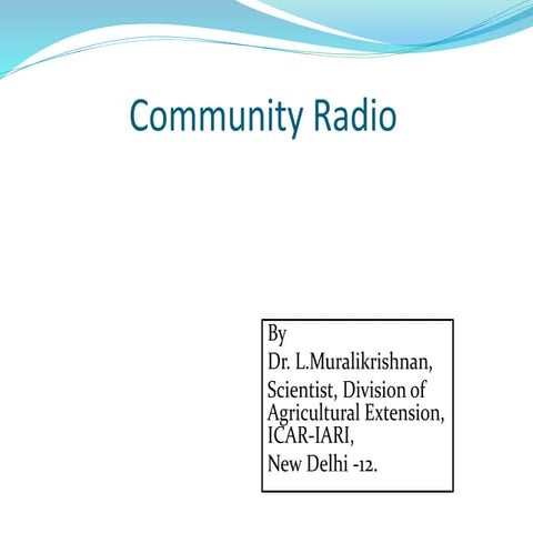Community radio 