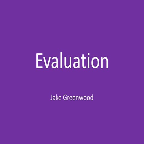 8. Evaluation 
