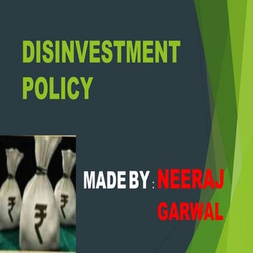 disinvestment policy