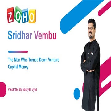 Sridhar Vembu - Founder And CEO, Zoho Corp.