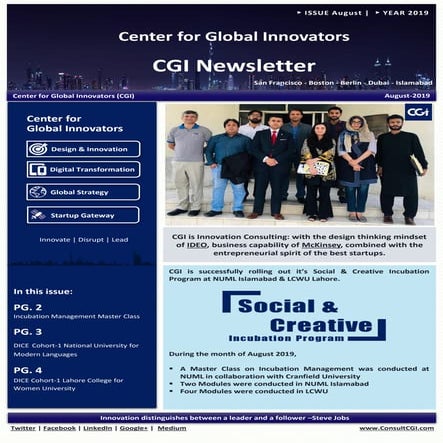 CGI Newsletter August 2019