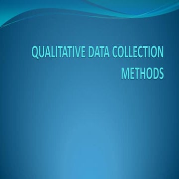 Qualitative Research | PPT