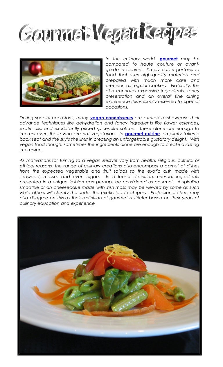 8.2.6 gourmet vegan recipes