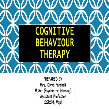 Cognitive Behavior Therapy