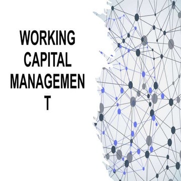 8. working capital management