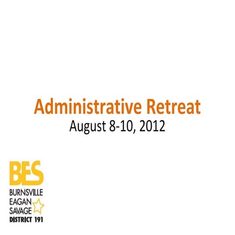 Admin Retreat 8-2012