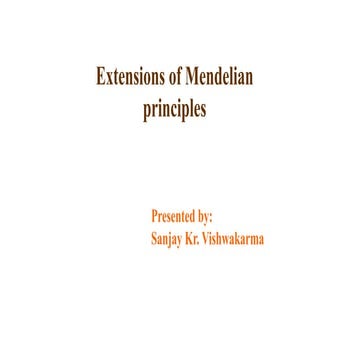 Extension of Mendelian Principles