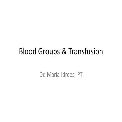 8.blood transfusion &amp; cmplications