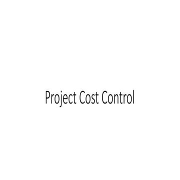 8. (lecture 6) Project Cost Control.ppt