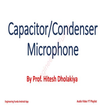 Condenser Microphone | PDF