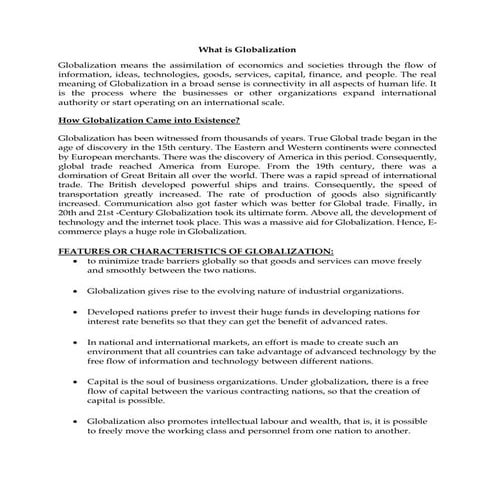 1_Definition-of-Globalization. - a topic form the contemporary world ...