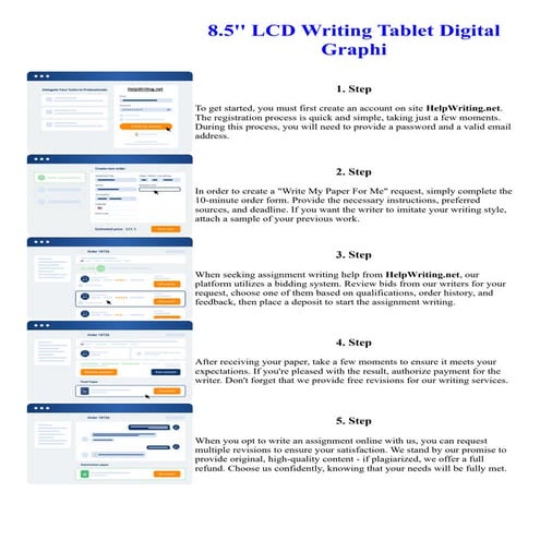 8.5 LCD Writing Tablet Digital Graphi. Online assignment writing service.