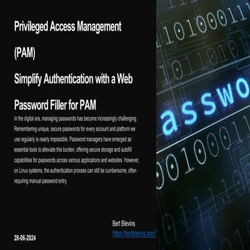 Simplify Authentication with a Web Password Filler for PAM