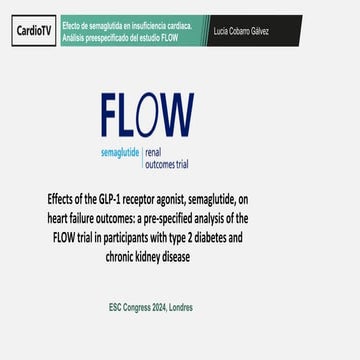 Semaglutida en IC. Análisis preespecificado del estudio FLOW