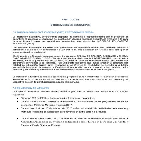 CAPÍTULO 3 MANUAL DE CONVIVENCIA ESCOLAR | PDF