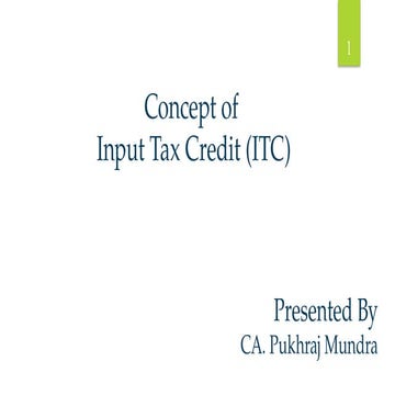 8. Input Tax Credit related to GST in India.pptx