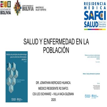TEMA SOCIAL MODULAR  salud y enfermedad en la poblacion