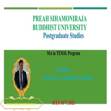 8. Chapter 8 GERUND.pptx a university student of master program in Cambodia s...