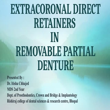 8.dental  EXTRACORONAL DIRECT RETAINERS.pptx