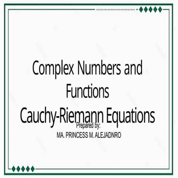 8. (a-b) Complex function and Cauchy (403).pptx
