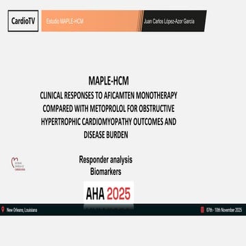 Estudio MAPLE-HCM AHA 2025 Nueva Orleans