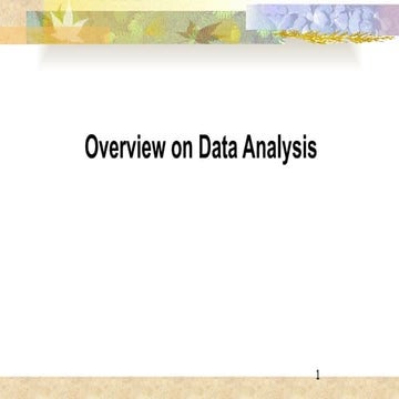 8.Categorical data analysis methodologies