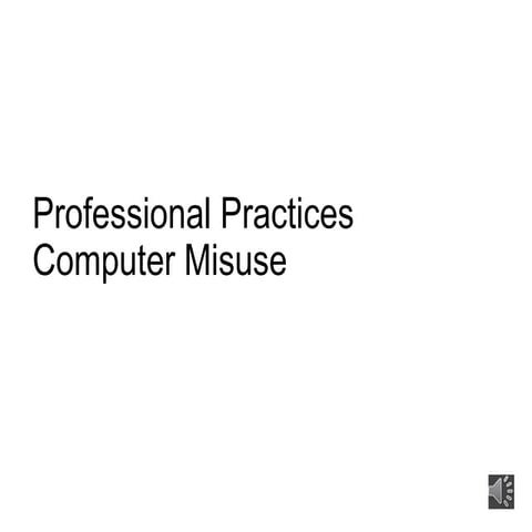 Professional practices presentation week 8 9