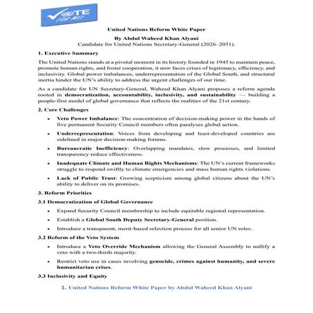 UN Reforms White Paper by Waheed Khan Alyani.pdf