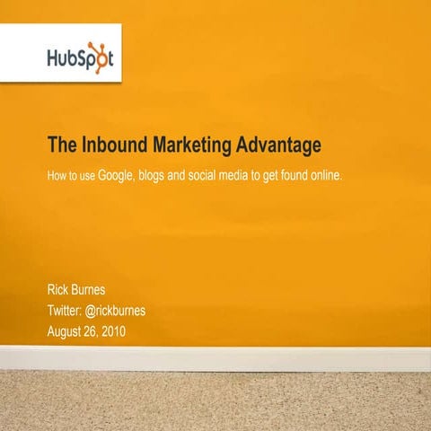 The Inbound Marketing Advantage