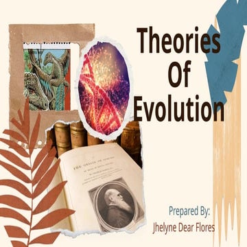 THEORY OF EVOLUTION-Darwinian: Natural Selection | PPTX