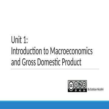 Accounting Macroeconomics gross domestic product | PPTX