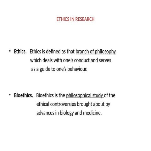 Rm5 ethics in research | PDF