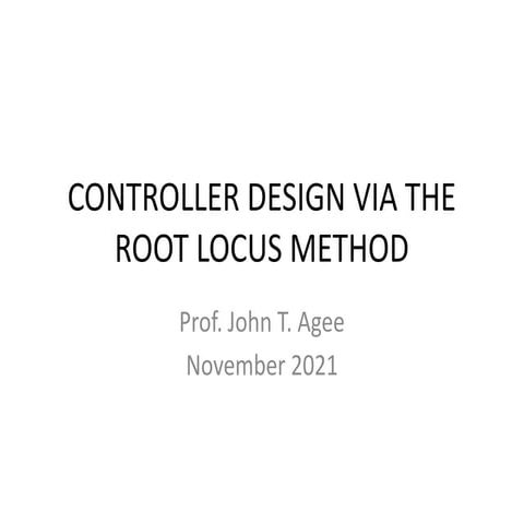 Comprehensive Controller Design Using Root Locus and Nichols Chart ...